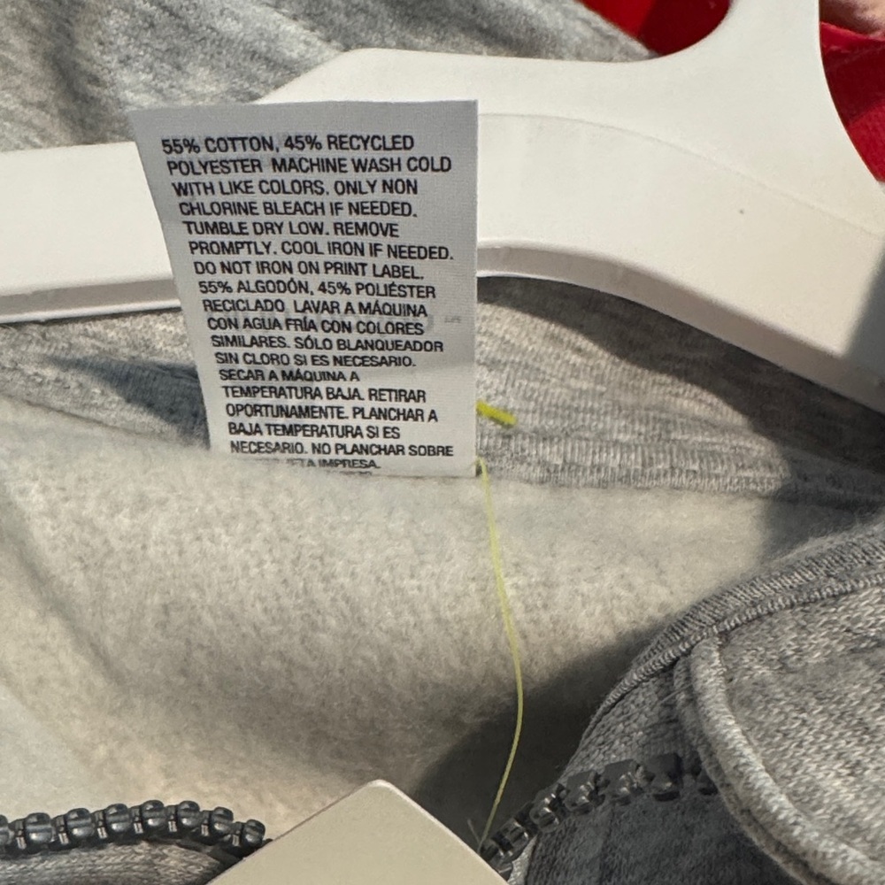 Size Medium All in Motion Gray Unisex Quarter-Zip Sweater - Picture 5 of 6